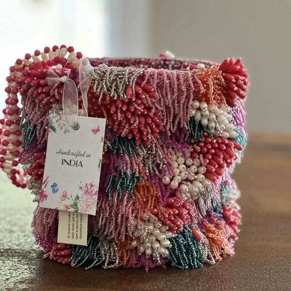 Colorful Beaded Handbag - Picture 2 of 5